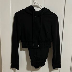 Elegant Black Women's Bomber Jacket